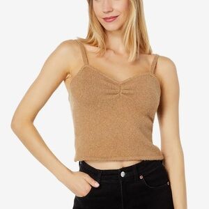 MADEWELL Milos Wool Blend Spaghetti Strap Crop Tank‎ Top